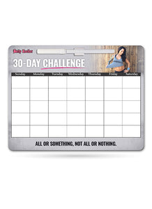 30-Day Challenge Tracker Erasable Board