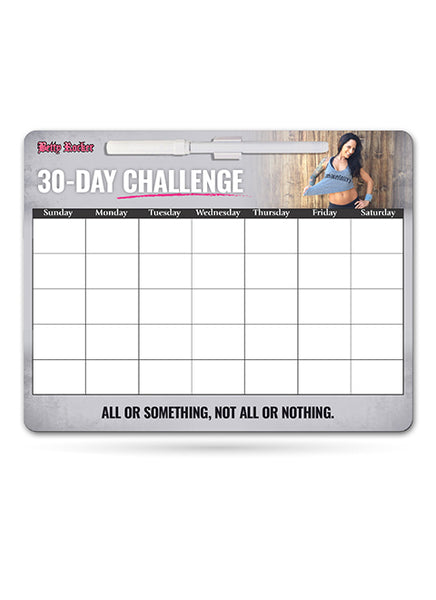 30-Day Challenge Tracker Erasable Board